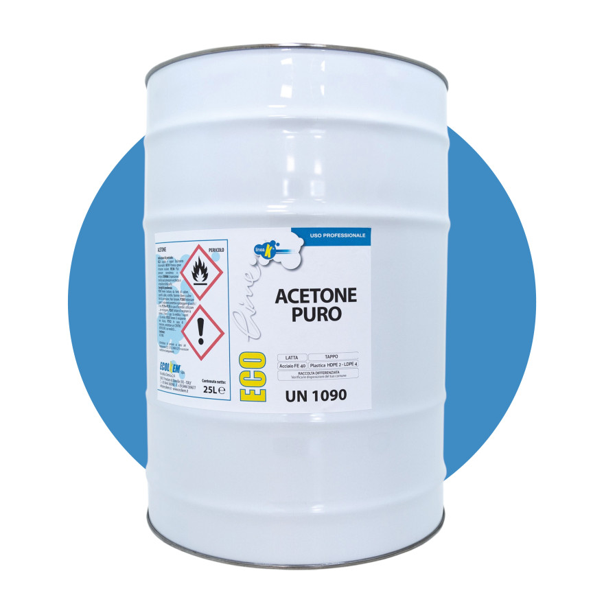 ACETONE IN CONFEZIONE DA 25 LT
