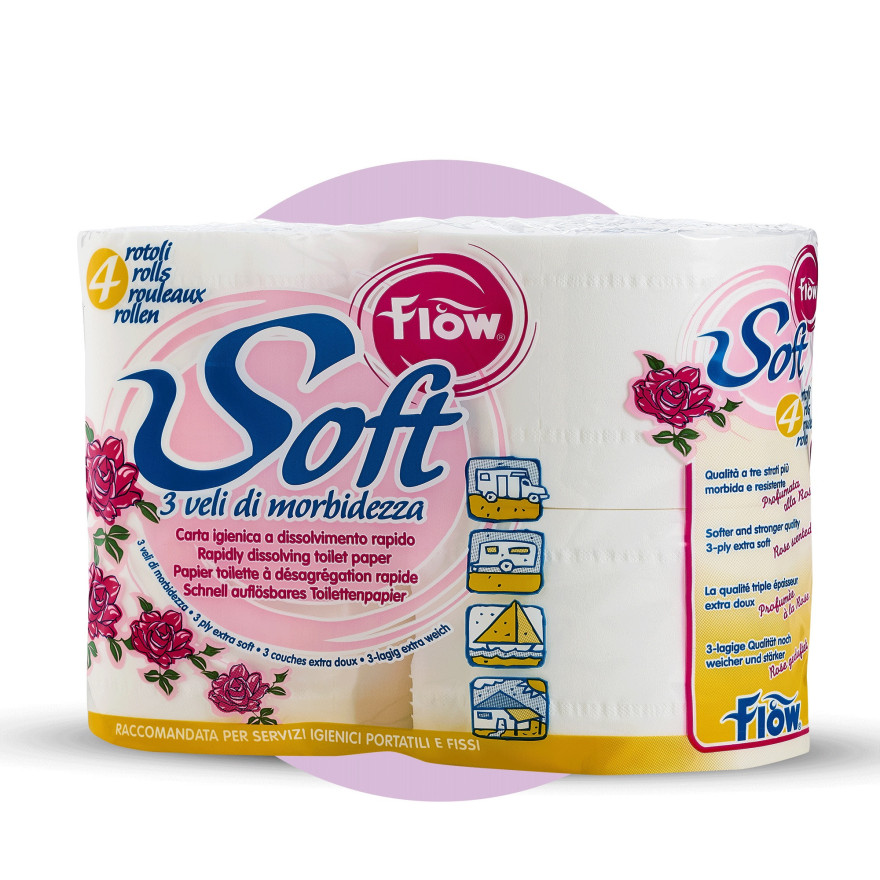 FLOW-SOFT - CARTA IG. 3 VELI DA 600 GR. (CONF. 4 ROTOLI)